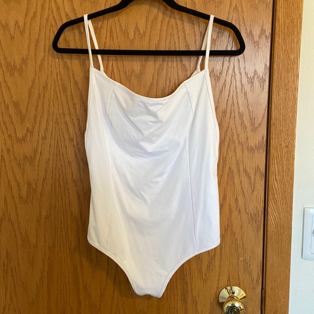NWT Large Free People White Body Suit
